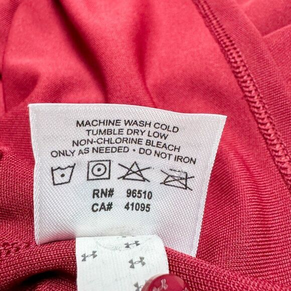 Boston College Eagles Golf Polo Shirt Womens Large Red Casual Preppy Under Armou - Picture 10 of 13